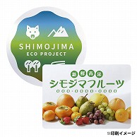 【オリジナル印刷】 特注シール（エンビ） 縦横の寸法合計100mm以内　100枚 フルカラー 1式