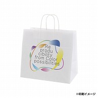 【オリジナル印刷】特注小ロット25チャームバッグ　34－1 フルカラー片面印刷 晒白無地100枚