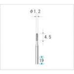 トラスコ中山 ナカニシ 超硬カッター (1Pk(袋)＝5本入) 刃径1.2mm　476-2282（ご注文単位1パック）【直送品】