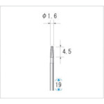 トラスコ中山 ナカニシ 超硬カッター (1Pk(袋)＝5本入) 刃径1.6mm（ご注文単位1パック）【直送品】