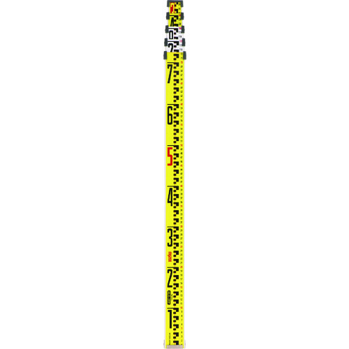 トラスコ中山 マイゾックス アルミスタッフ サンアルゴーイエロー3m×5段 ALG-35Y（ご注文単位1本）【直送品】