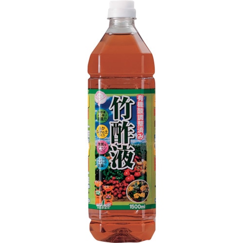 トラスコ中山 トヨチュー 有機酸調整済竹酢液1.5L 422-9752  (ご注文単位1本) 【直送品】