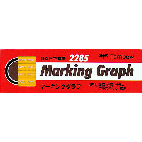 トラスコ中山 Tombow マ-キンググラフ 黄色（ご注文単位1箱）【直送品】