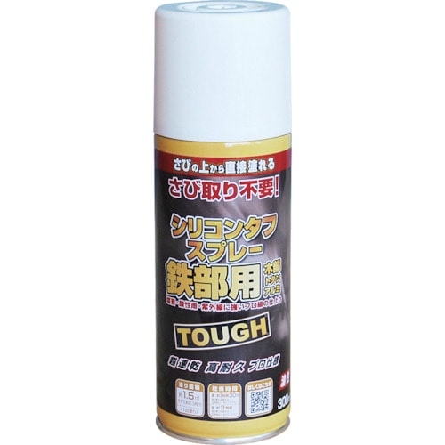 トラスコ中山 ニッぺ 油性シリコンタフスプレー 300ml ホワイト 228T001-300（ご注文単位1本）【直送品】