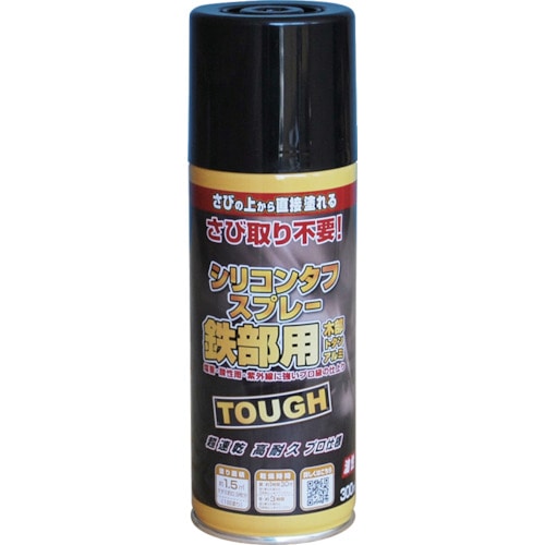 トラスコ中山 ニッぺ 油性シリコンタフスプレー 300ml ブラック 228T015-300（ご注文単位1本）【直送品】