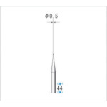 トラスコ中山 ナカニシ 超硬カッター 球(シングルカット) 刃径0.5mm 刃長0.5mm（ご注文単位1本）【直送品】