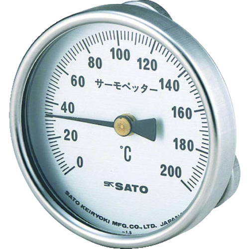 トラスコ中山 佐藤 バイメタル式表面温度計 サーモペッター 0～400℃ (2340-40)（ご注文単位1個）【直送品】