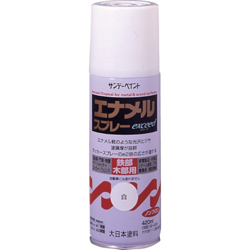 トラスコ中山 サンデーペイント エナメルスプレーEX 420ml 赤（ご注文単位1本）【直送品】