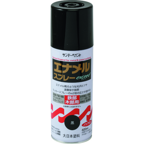 トラスコ中山 サンデーペイント エナメルスプレーexceed とうめい 420M 196-8439  (ご注文単位1個) 【直送品】