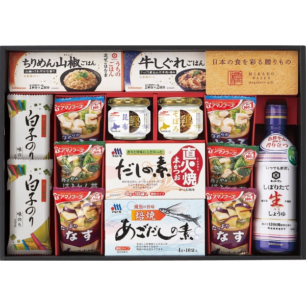 シャディ　味香門和膳（みかどわぜん）アマノフーズ＆キッコーマン和食詰合せ 1個※軽 (ご注文単位1個)【直送品】