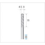 トラスコ中山 ナカニシ 超硬アロイカッター 円筒(アロイカット・エンドカット付) 刃径3mm 刃長14mm（ご注文単位1本）【直送品】