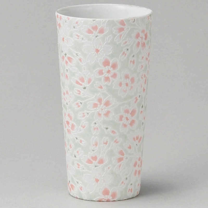 金正陶器 うすかる桜ヒワロングカップ 1個（ご注文単位1個）【直送品】