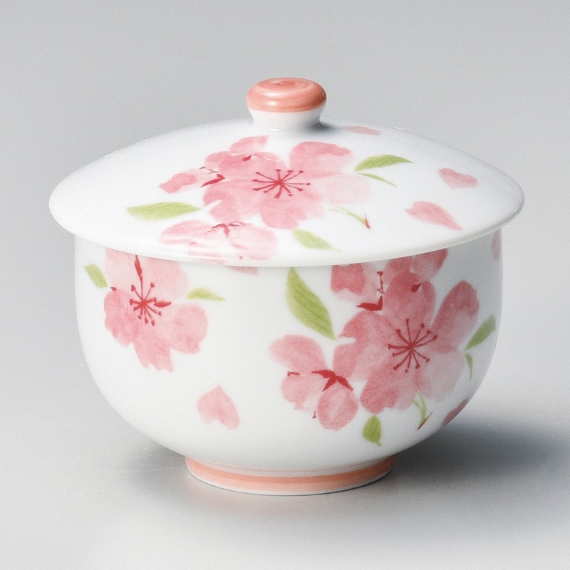 金正陶器 里桜ピンク蓋付煎茶 1個（ご注文単位1個）【直送品】