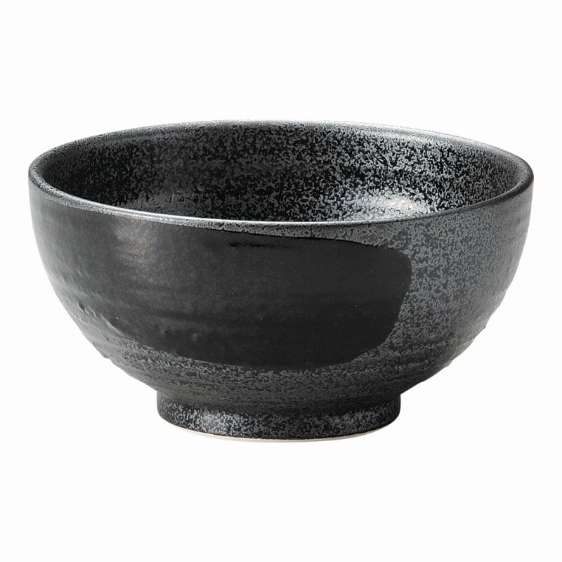 金正陶器 黒御影外黒刷毛砂目5.0丸丼 1個（ご注文単位1個）【直送品】