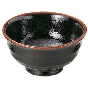 金正陶器 ゆず天目5.5深口丼 1個（ご注文単位1個）【直送品】