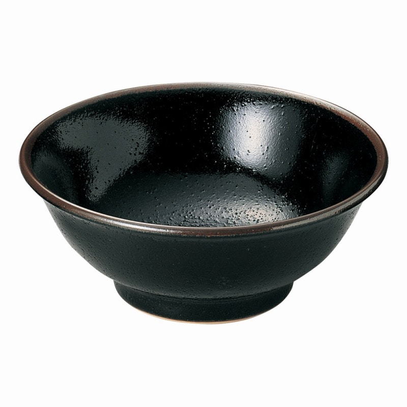 金正陶器 柚子天目反高台7.0丼 1個（ご注文単位1個）【直送品】