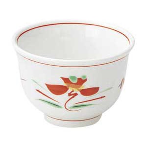 金正陶器 赤絵花紋煎茶 1個（ご注文単位1個）【直送品】