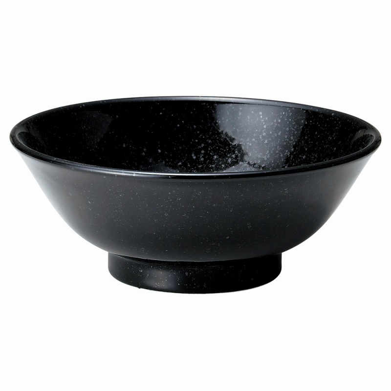 金正陶器 ニューチャイナ（黒・赤）黒反高台7.0丼 1個（ご注文単位1個）【直送品】