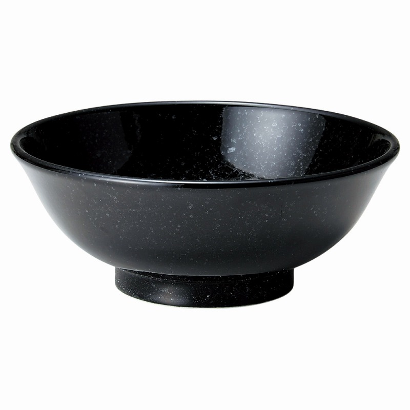 金正陶器 ニューチャイナ（黒・赤）黒反高台6.8丼 1個（ご注文単位1個）【直送品】