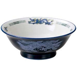 金正陶器 ルリ白竜7.5反高台丼 1個（ご注文単位1個）【直送品】