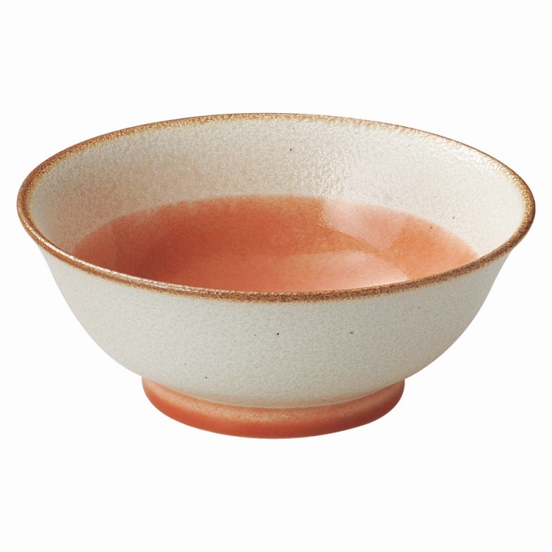 金正陶器 釉彩（若草・ピンク）ピンク高台6.8丼 1個（ご注文単位1個）【直送品】