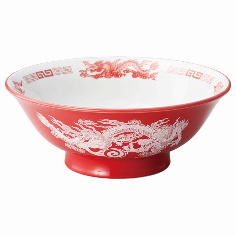 金正陶器 アカ白竜7.0反高台丼 1個（ご注文単位1個）【直送品】