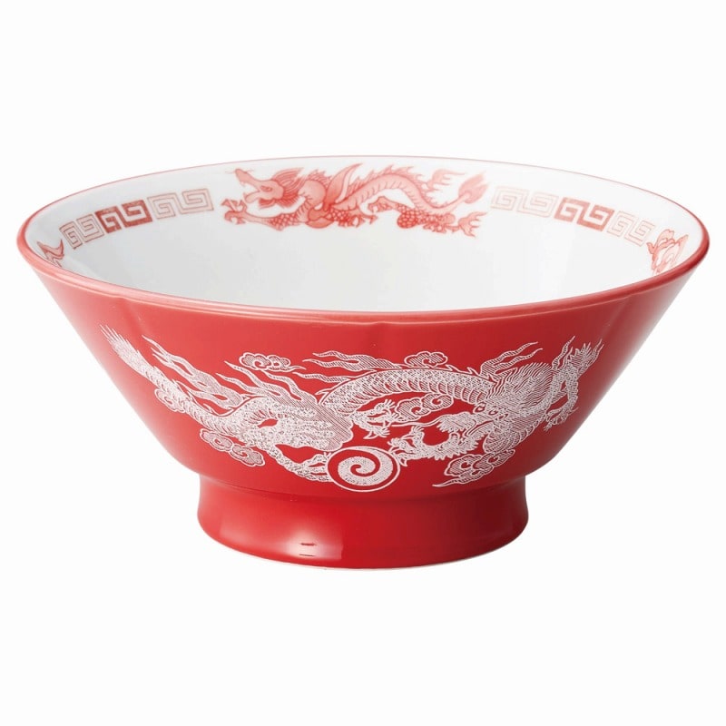 金正陶器 アカ白竜6.5切立高台丼 1個（ご注文単位1個）【直送品】