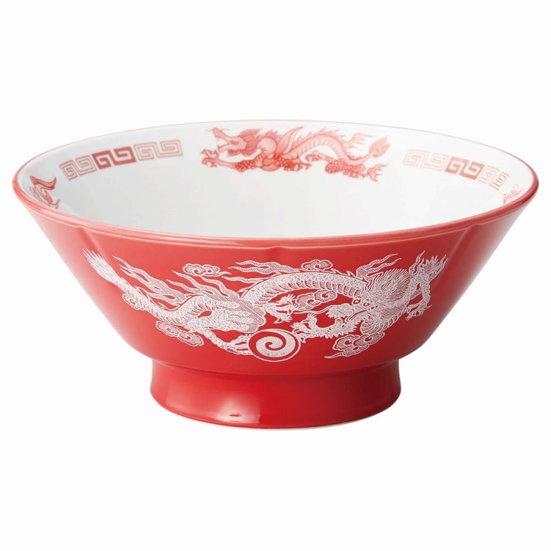 金正陶器 アカ白竜7.0切立高台丼 1個（ご注文単位1個）【直送品】