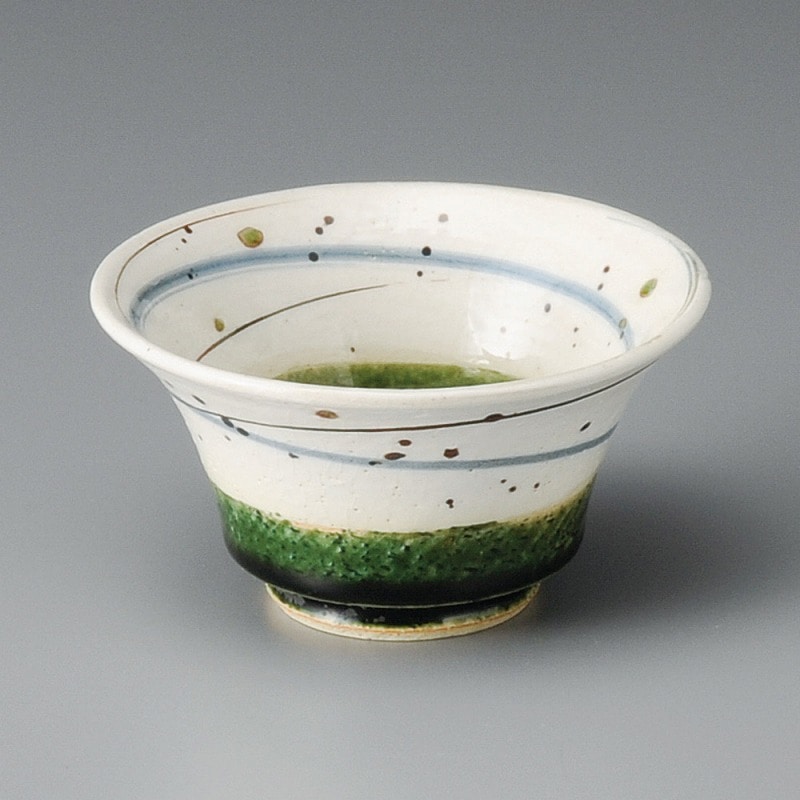 金正陶器 織部ｽﾊﾟｲﾗﾙ小鉢 1個（ご注文単位1個）【直送品】