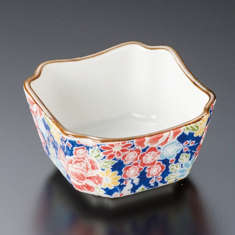 金正陶器 藍花舞四押小鉢 小 1個（ご注文単位1個）【直送品】