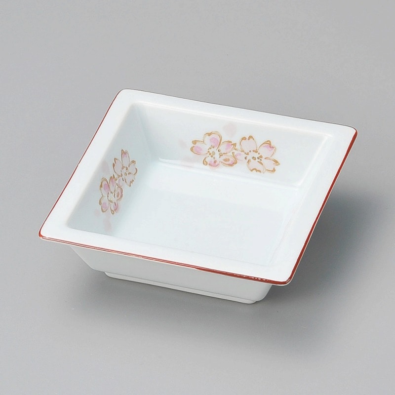 金正陶器 桜角鉢 1個（ご注文単位1個）【直送品】