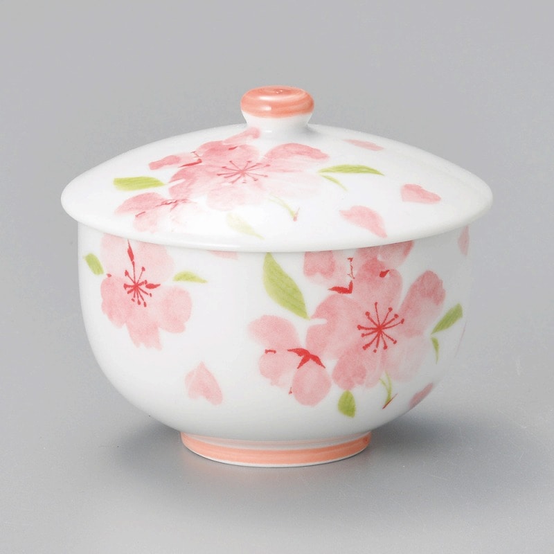 金正陶器 里桜ﾋﾟﾝｸ蓋付千茶 1個（ご注文単位1個）【直送品】