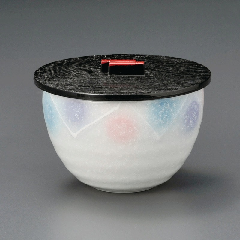 金正陶器 淡雪 三色吹飯器(身のみ) 1個（ご注文単位1個）【直送品】