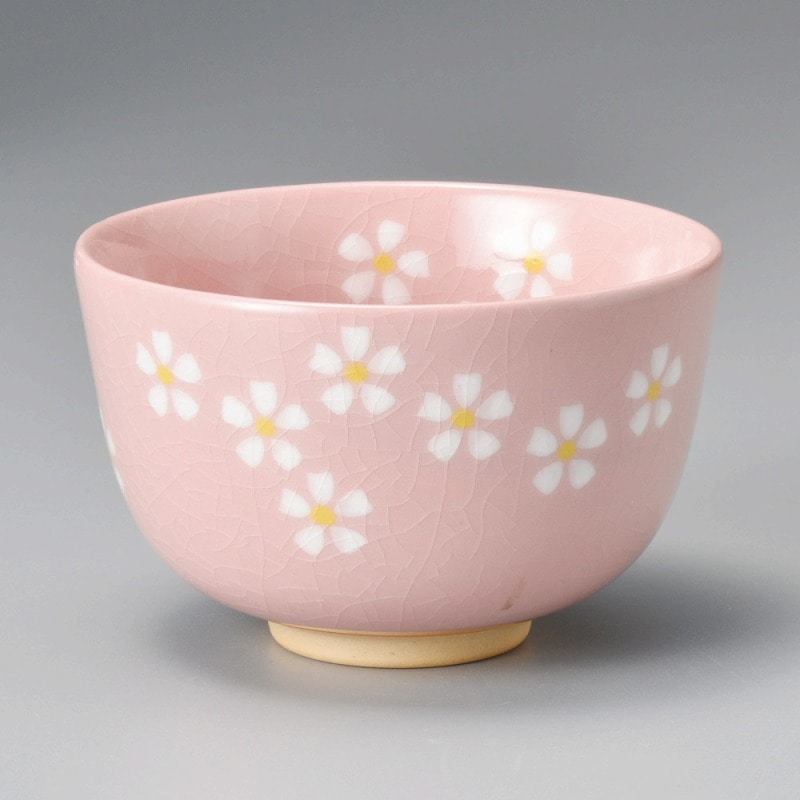 金正陶器 花絵ﾋﾟﾝｸ茶碗 1個（ご注文単位1個）【直送品】