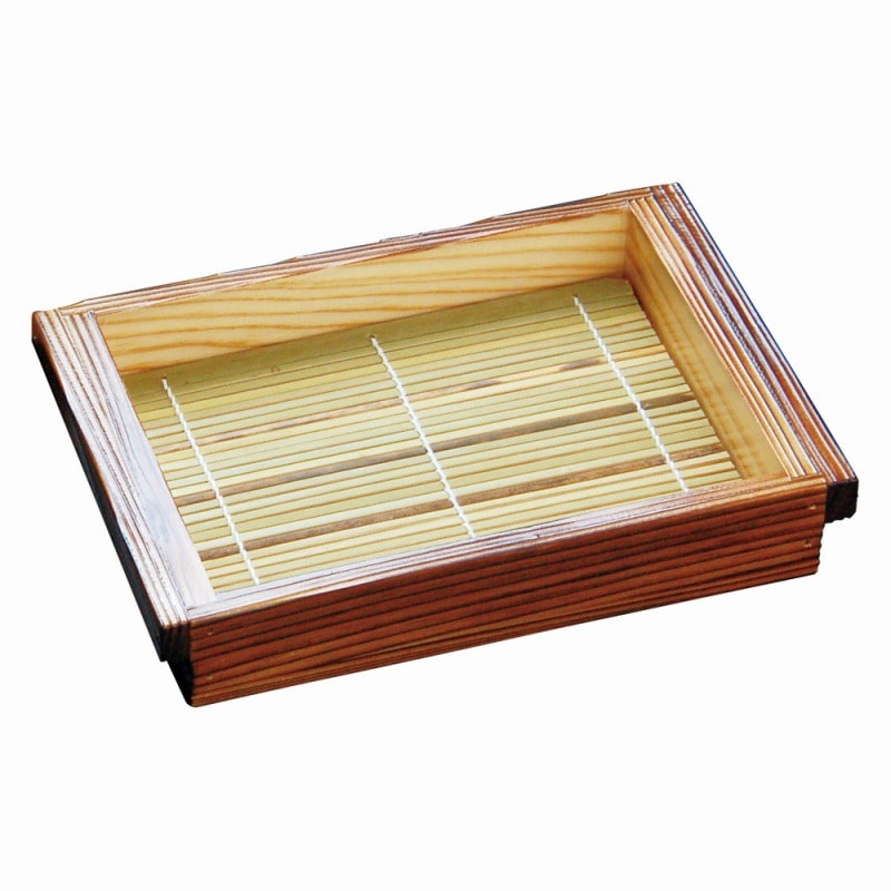 金正陶器 そば 長角(身･竹ｽ)焼杉板 1個（ご注文単位1個）【直送品】