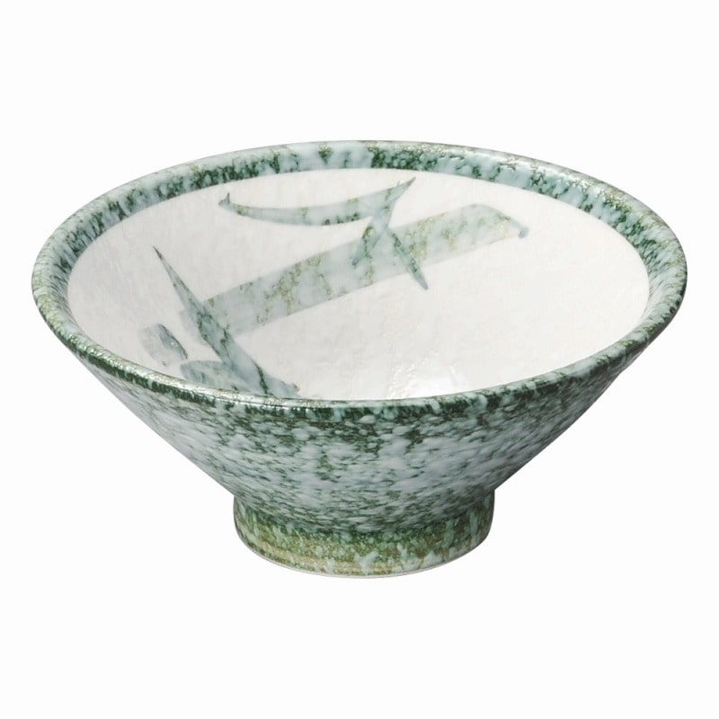 金正陶器 グリーン淡雪笹　4.5丼 1個（ご注文単位1個）【直送品】