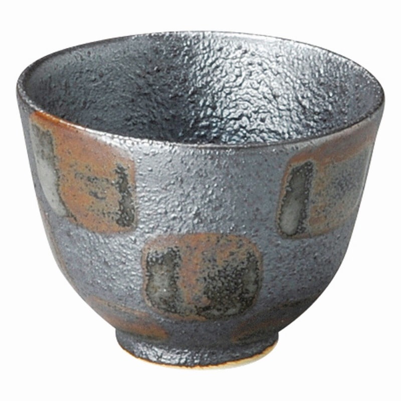 金正陶器 黒市松　千茶 1個（ご注文単位1個）【直送品】