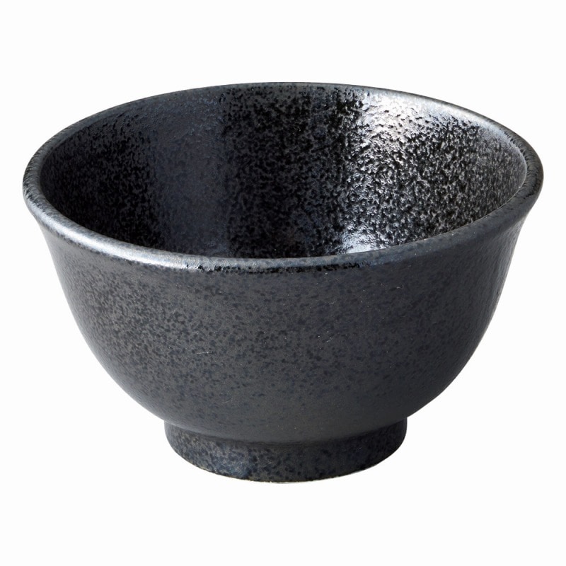 金正陶器 美濃粉引（黒）　黒反深口5.0丼 1個（ご注文単位1個）【直送品】