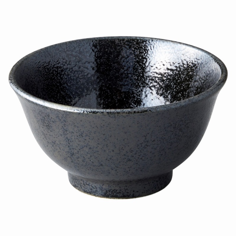 金正陶器 美濃粉引（黒）　黒反深口6.0丼 1個（ご注文単位1個）【直送品】