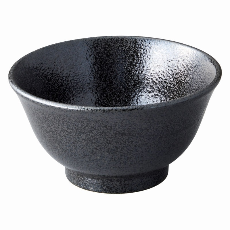 金正陶器 美濃粉引（黒）　黒反深口6.3丼 1個（ご注文単位1個）【直送品】