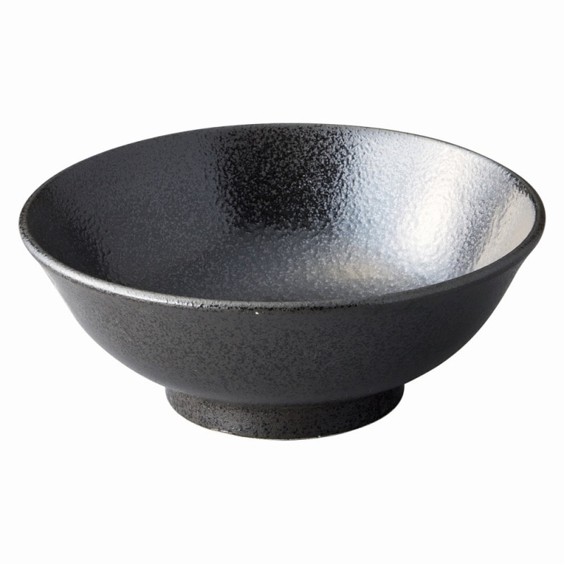 金正陶器 美濃粉引（黒）　黒20cm丼 1個（ご注文単位1個）【直送品】