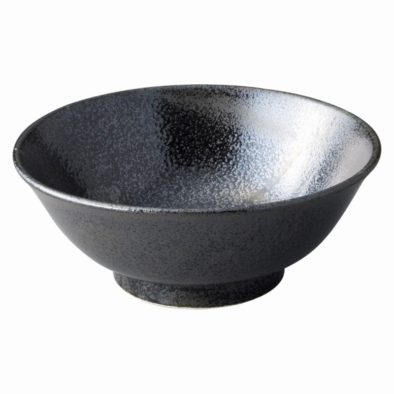 金正陶器 美濃粉引（黒）　黒21cm丼 1個（ご注文単位1個）【直送品】