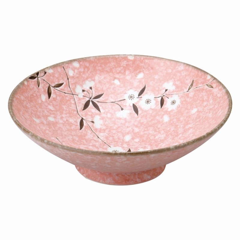 金正陶器 ピンク桜　8.0盛鉢 1個（ご注文単位1個）【直送品】