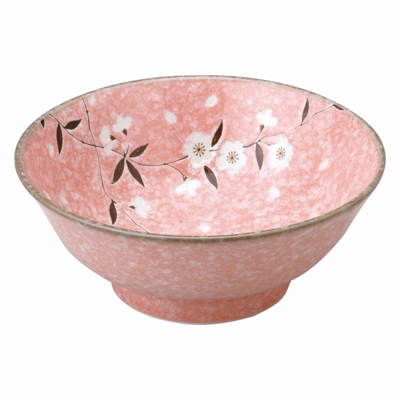 金正陶器 ピンク桜　6.8高台ラーメン丼 1個（ご注文単位1個）【直送品】