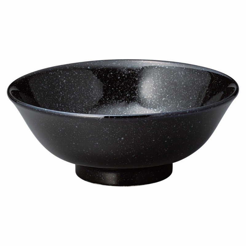 金正陶器 ニューチャイナ　黒反高台6.5丼 1個（ご注文単位1個）【直送品】