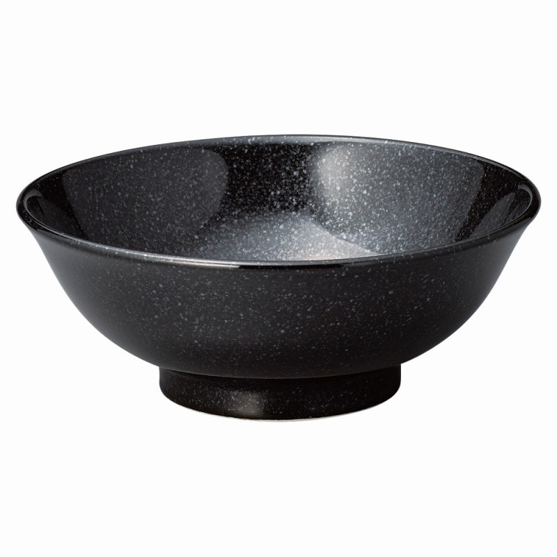 金正陶器 ニューチャイナ　黒反高台6.8丼 1個（ご注文単位1個）【直送品】