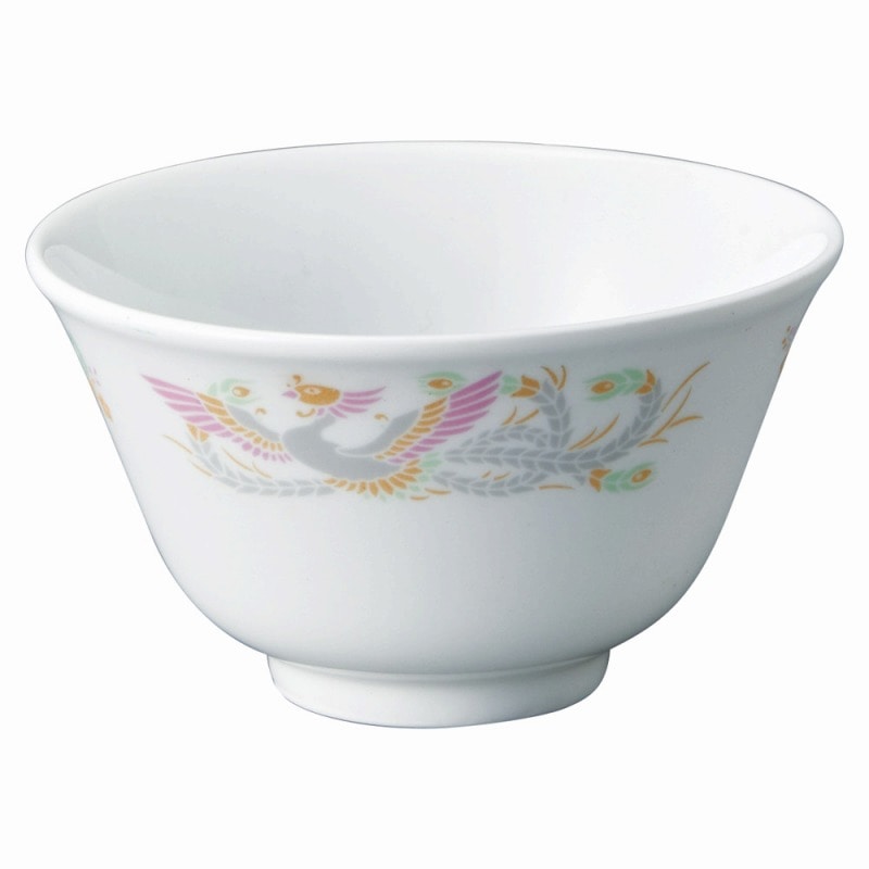 金正陶器 強化磁器　紅鳳華　4吋反千茶 1個（ご注文単位1個）【直送品】