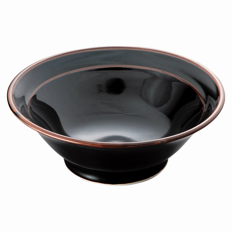 金正陶器 高級うるし天目　7.0反丼 1個（ご注文単位1個）【直送品】