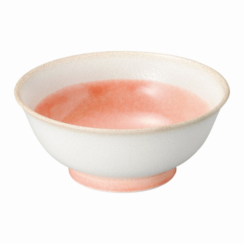 金正陶器 釉彩　（ピンク）　高台6.5丼 1個（ご注文単位1個）【直送品】