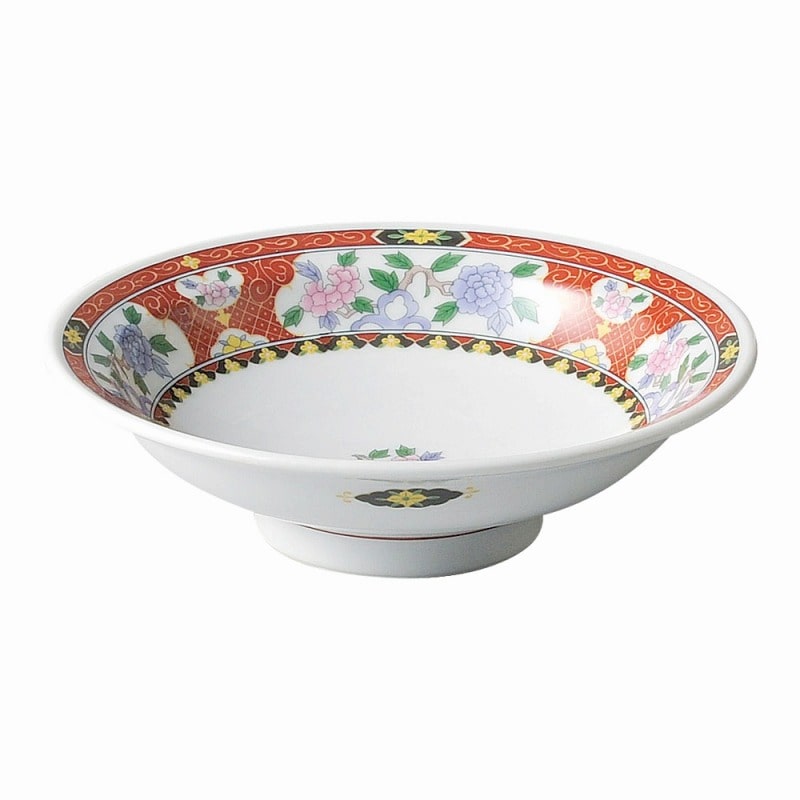 金正陶器 紅華祥　7.0高台皿 1個（ご注文単位1個）【直送品】